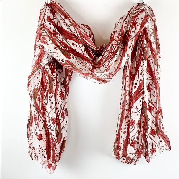 ❤️Hearts on Fire Red Shades BUNDLE Mixed Scarves❤️ - Picture 12 of 16